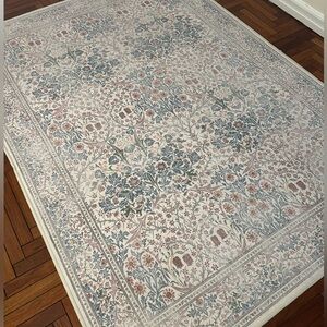 Ruggable Morris & Co. Blackthorn Ivory Rug 5’x7’